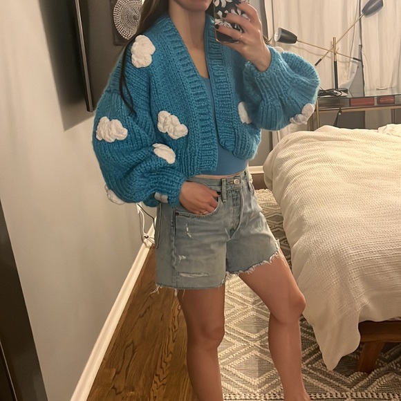 Myracle knit cropped cloud cardigan small - Picture 2 of 10
